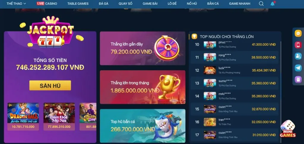 Thưởng nạp tiền hàng ngày và hàng tuần